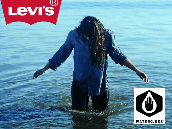 water reduced levi jeans