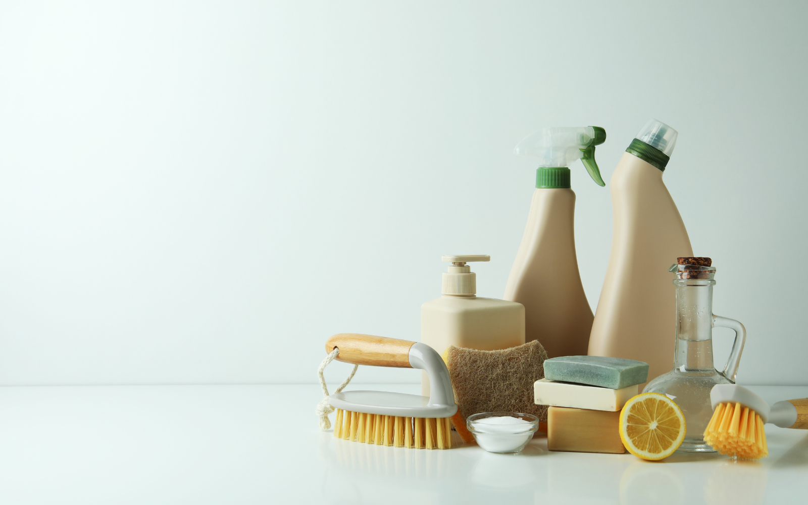 Various eco cleaning products. 