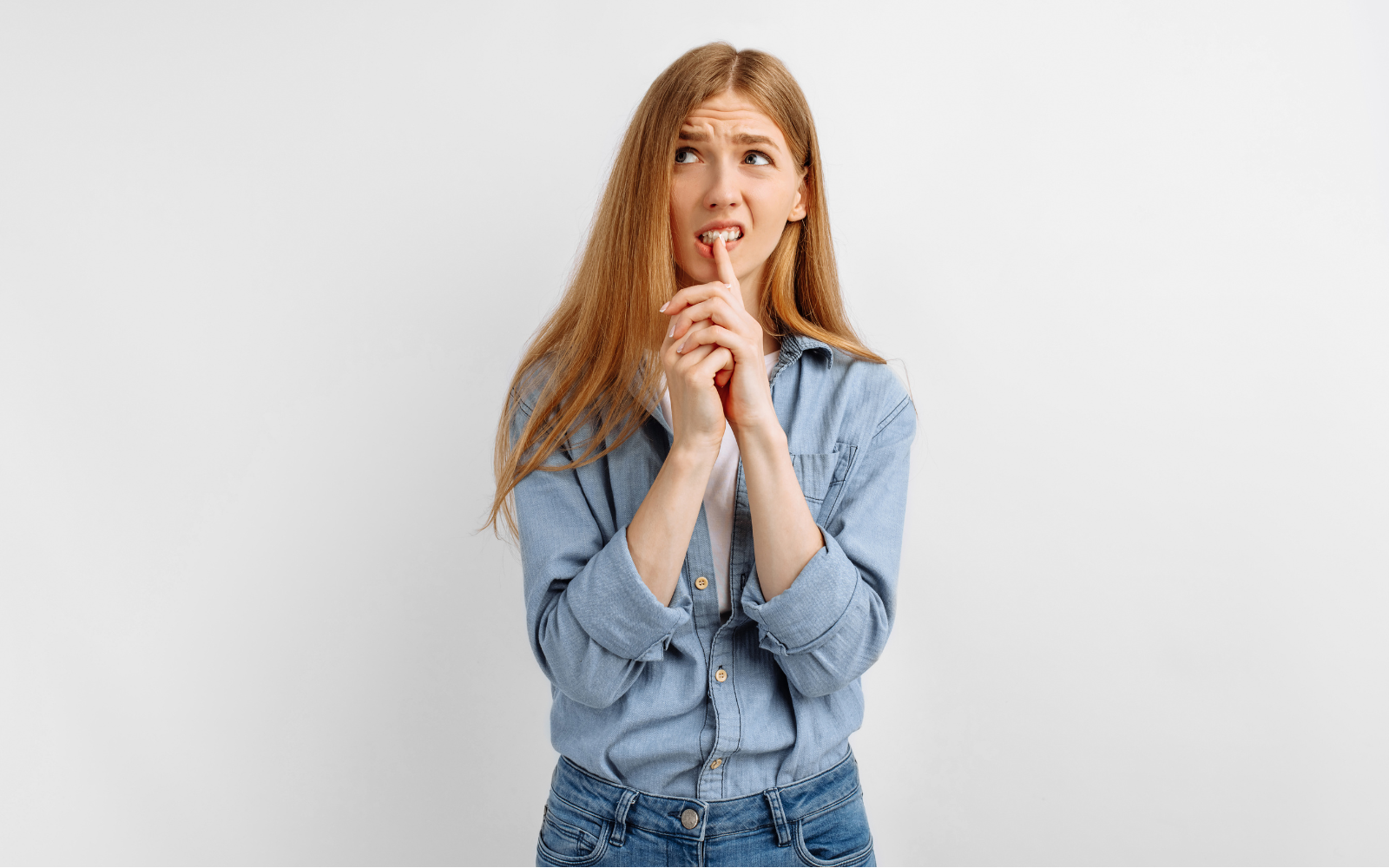 Woman hesitating