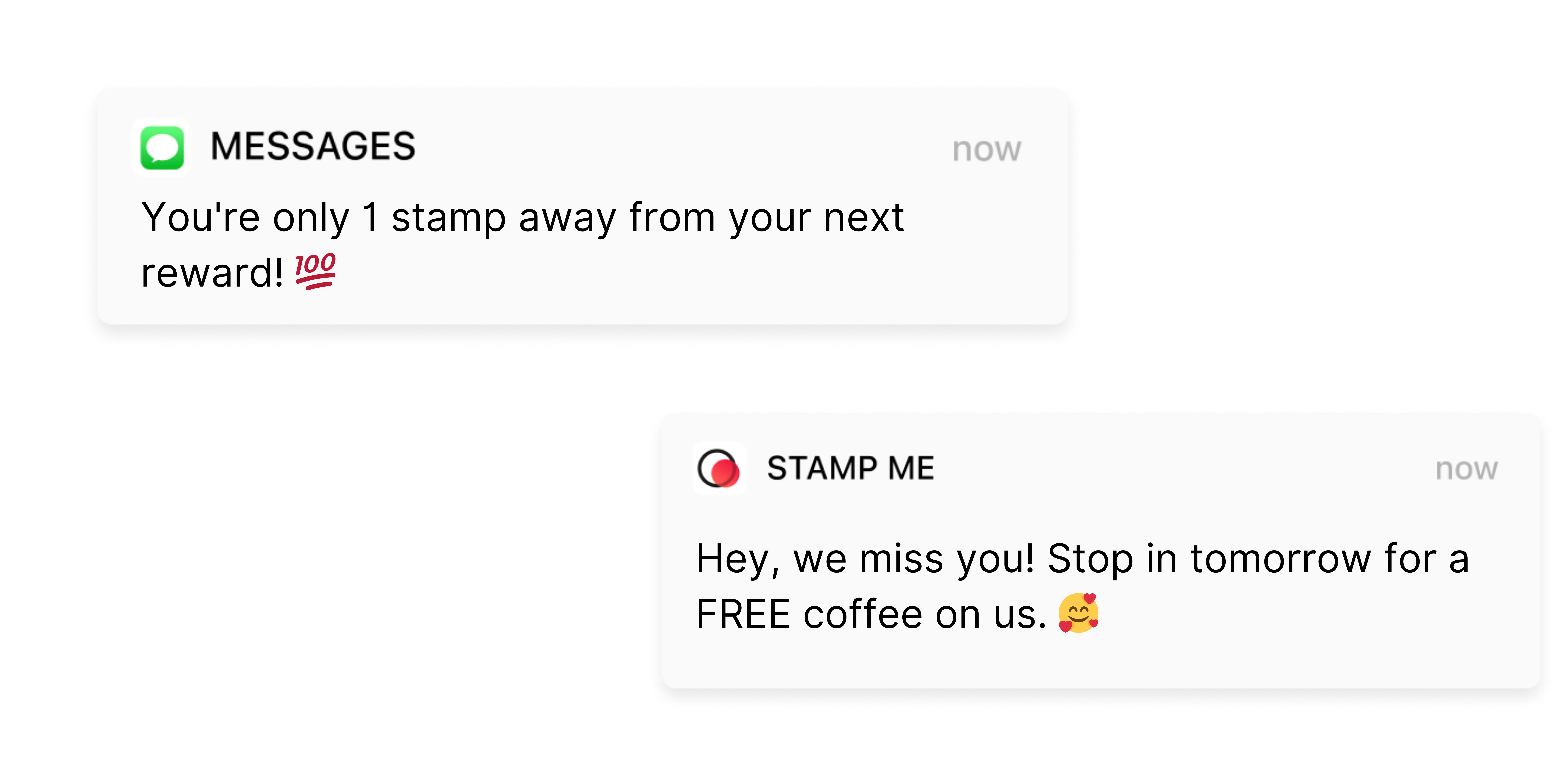 Use targeted messages to re-engage customers to improve activity.